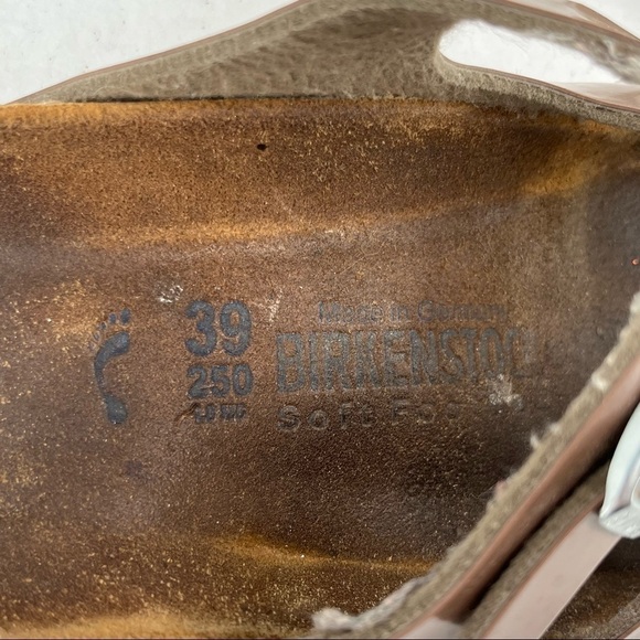 BIRKENSTOCK Womens Florida Birko-Flor Shiny Mauve Pink Triple Strap size: 39 - Picture 4 of 5